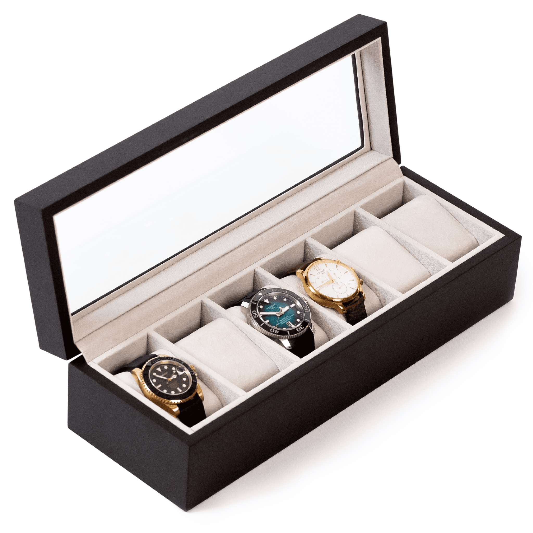 Solid Wood Watch Box - 6 Slot