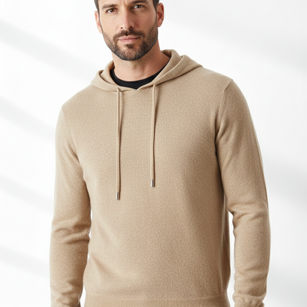 Men Merino Wool Warm Hoodie