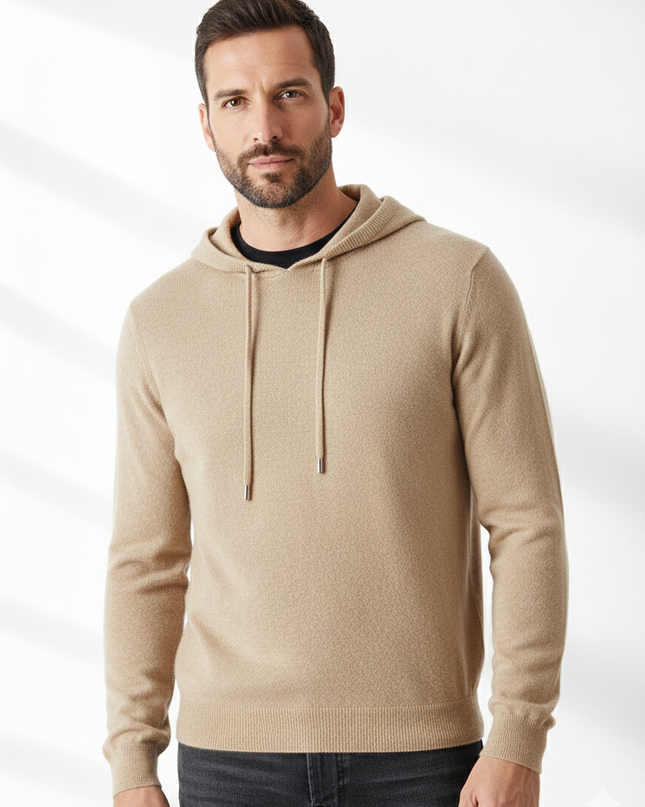 Men Merino Wool Warm Hoodie