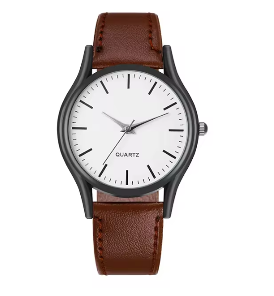 Retro leather hombre watch