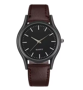 Retro leather hombre watch