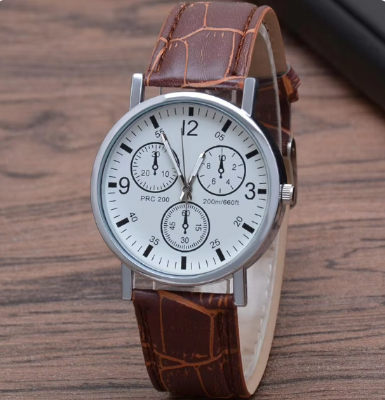 Round Dial Mens Quartz Watch