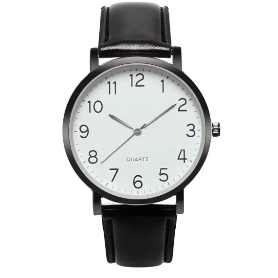 Quartz Minimalist Leather Watch