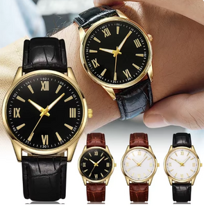 Retro Leather Ultra Thin Watch