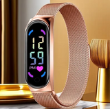 Digital LED Magnetic Mesh Watch