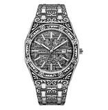 Deep Engraved Men’s Luxury Watch