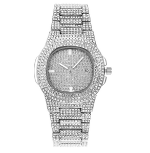 Men’s Crystal Engraved Quartz Watch