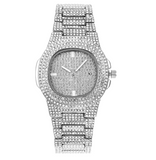 Men’s Crystal Engraved Quartz Watch