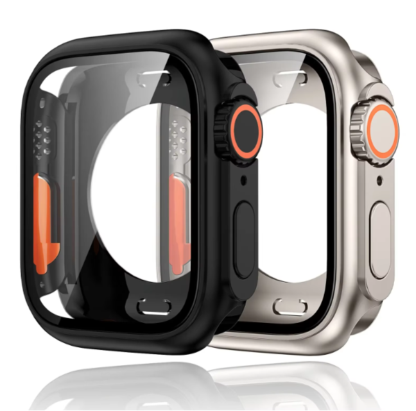 Tempered Glass+Cover For Apple Watch