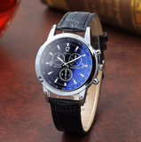 Simple Men Fashion Design Leather Quartz Watch