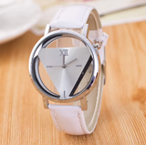 Hollow Trendy Triangle Dial Quartz Wristwatch