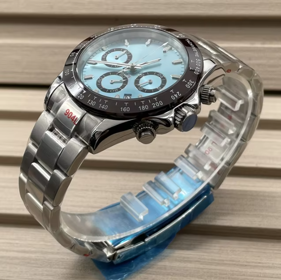 Sapphire Fashion Waterproof Multifunction Three Eyes Chronograph Quartz Watch