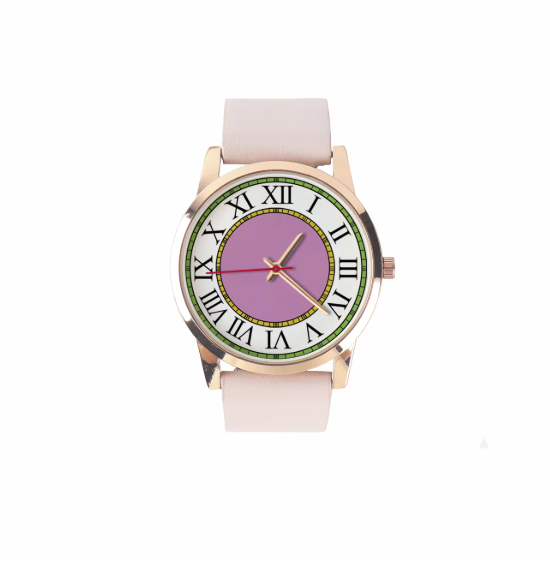 Roman Numerals Dial Quartz Lady Wrist Watch