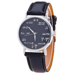 Fashion Student Math Formula Equation Watch Leather Band