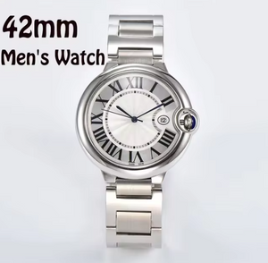 Couples Watch 42mm & 32.8mm Blue Miyota Waterproof Watch