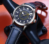 Sports Mechanical Male Leather Strap Fashion Wristwatch