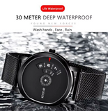 Men's Stainless Steel Edition Waterproof Trend Fashion Quartz Watch