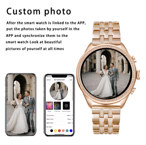 HD 240*240 Bluetooth Call Custom Photo Wireless Charging Fashion Watch