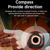 Compass 1.46” AMOLED 360*360 Bluetooth Wireless Charging Elevation Smartwatch