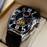 Men Fashion tonneau Self Wind Mechanical Watch