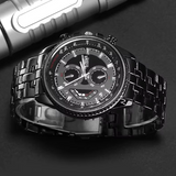 Black Stainless Steel Men Sports Relogio Masculino Watch