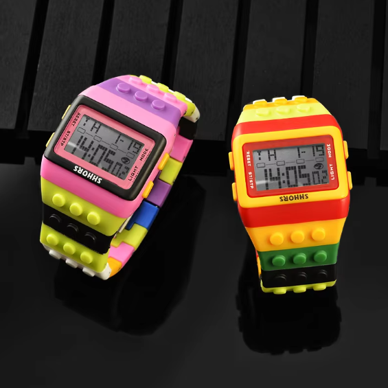 Led Digital Watches Plastic Rainbow Watch