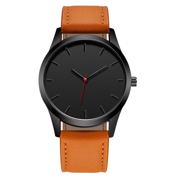 Minimalist Leather Watch for Men